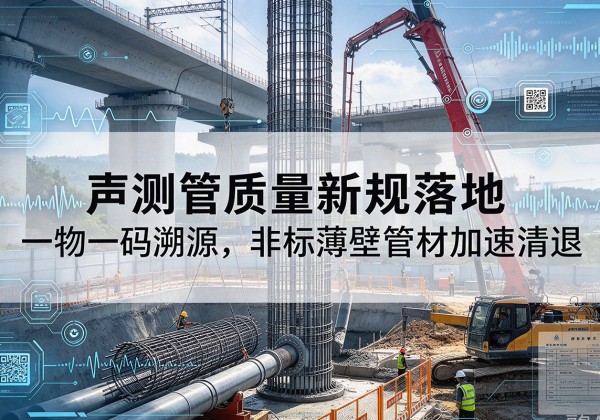 武城声测管质量新规落地，一物一码溯源，非标薄壁管材加速清退