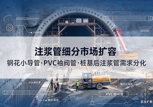武城注浆管细分市场扩容，隧道钢花小导管、PVC 袖阀管、桩基后注浆管需求分化